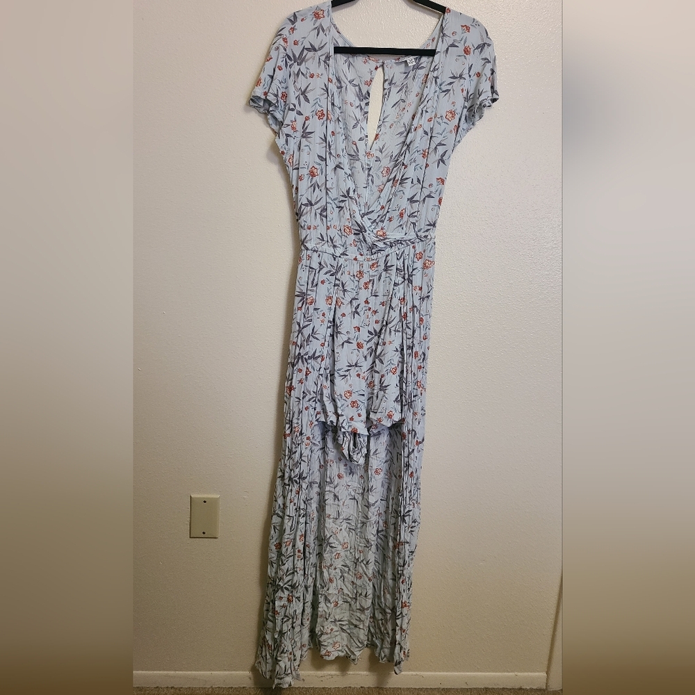 Blue Floral American Eagle Romper/Dress